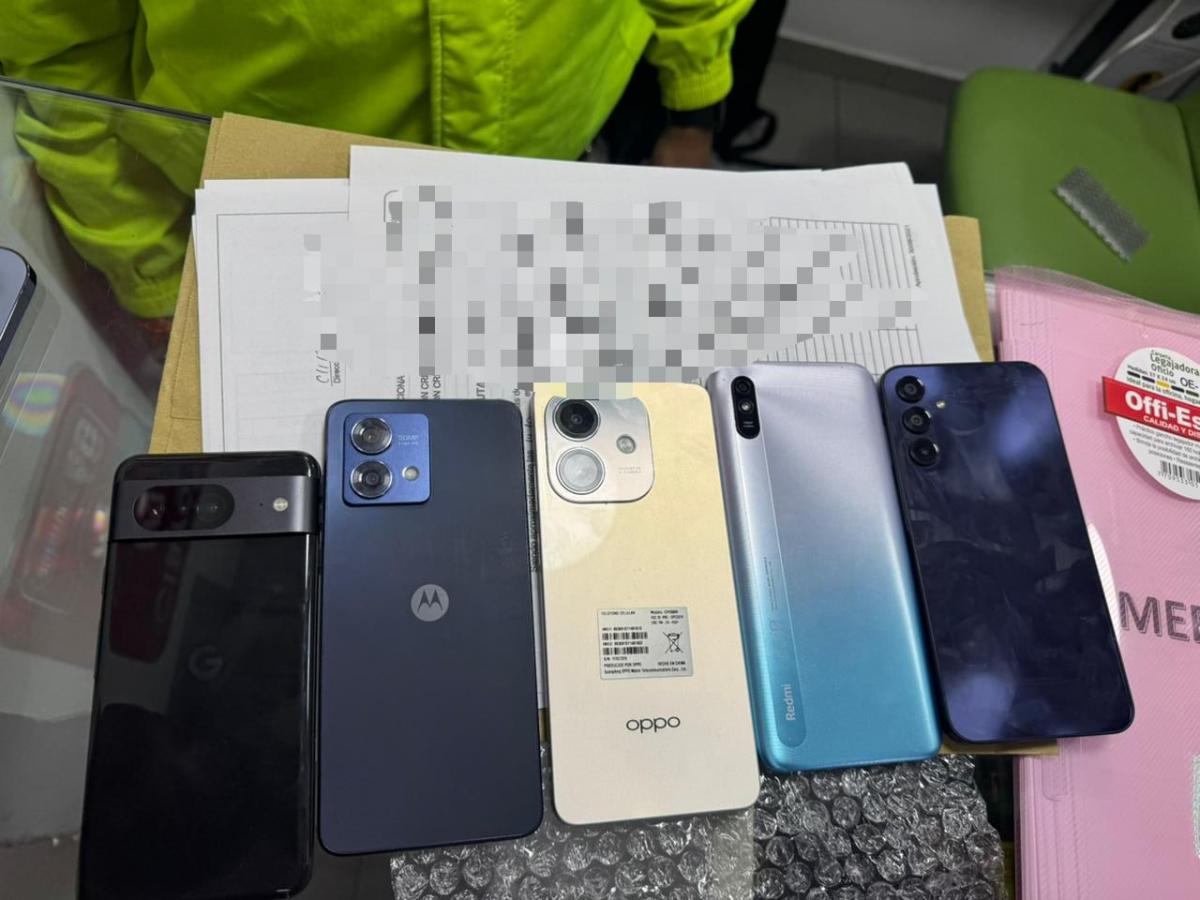 Celulares incautados