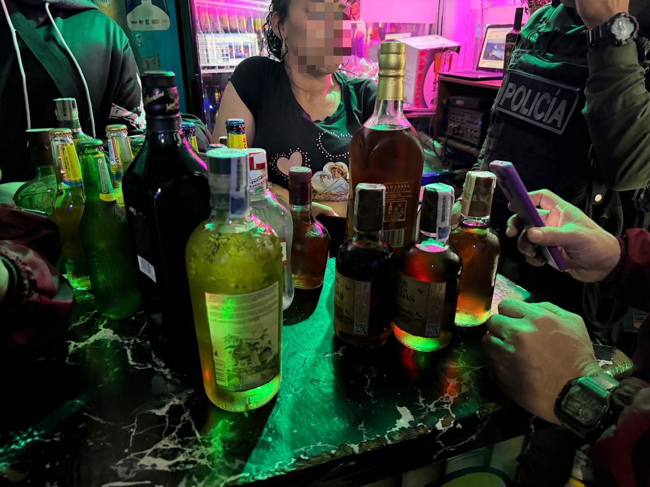 Licor adulterado en Bosa