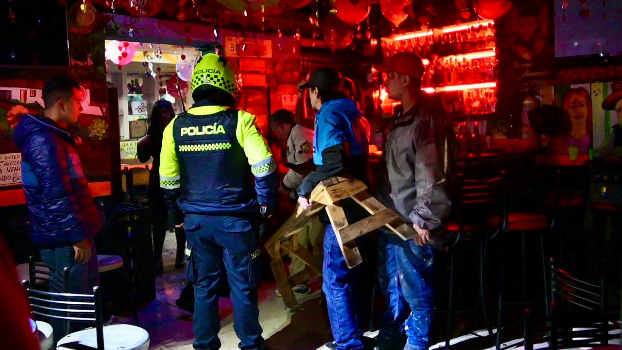 Así opera el equipo antiriñas en zona de rumba por el Día de la Madre