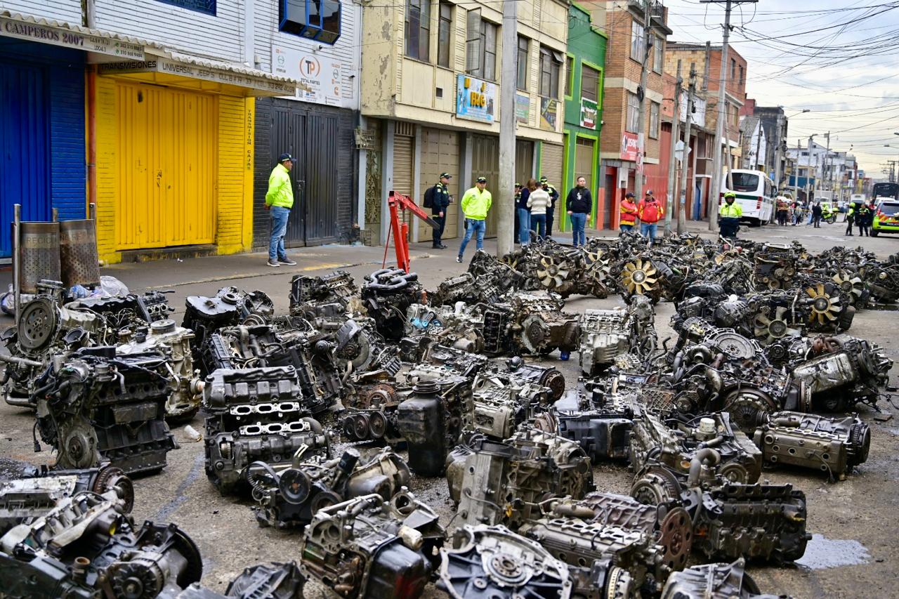 Hurto de vehículos en Bogotá se reduce un 25 % en 2025