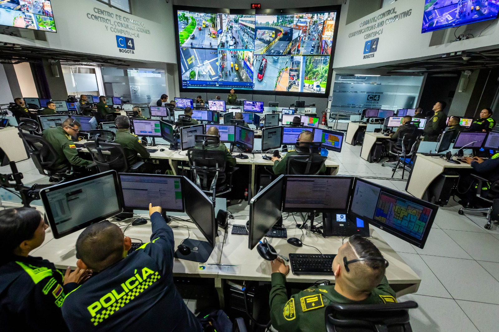 Más cámaras y tecnología para fortalecer la seguridad en Bogotá: el C4 integra 1.200 nuevos puntos de monitoreo