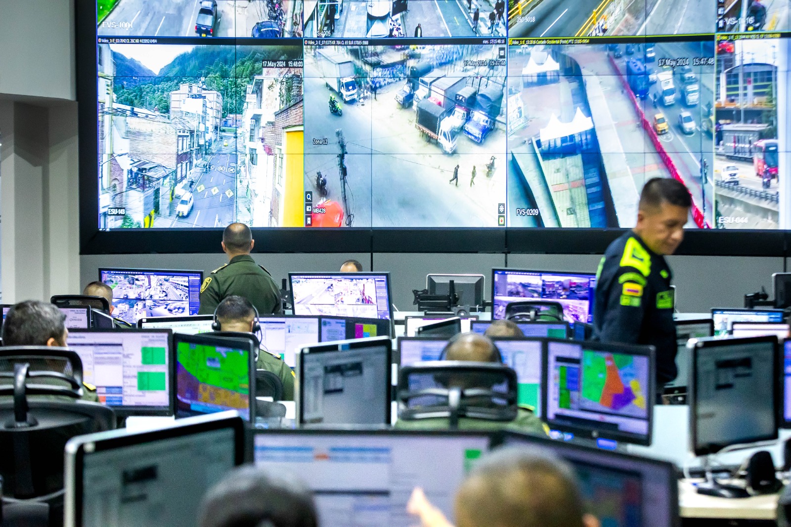 Más cámaras y tecnología para fortalecer la seguridad en Bogotá: el C4 integra 1.200 nuevos puntos de monitoreo