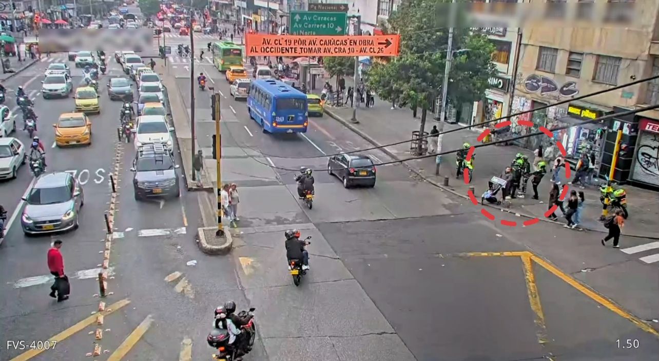 Cámaras del C4 permitieron ubicar y capturar a hombre con orden judicial por homicidio en el centro de Bogotá