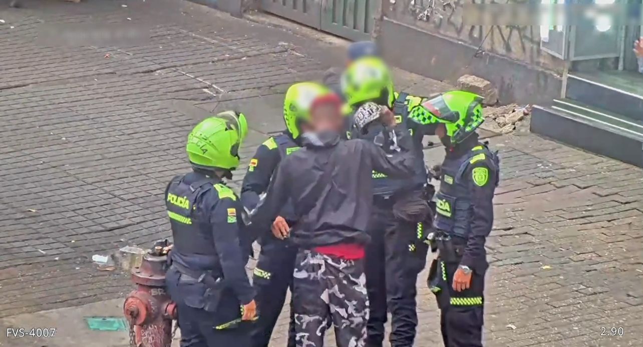 Cámaras del C4 permitieron ubicar y capturar a hombre con orden judicial por homicidio en el centro de Bogotá