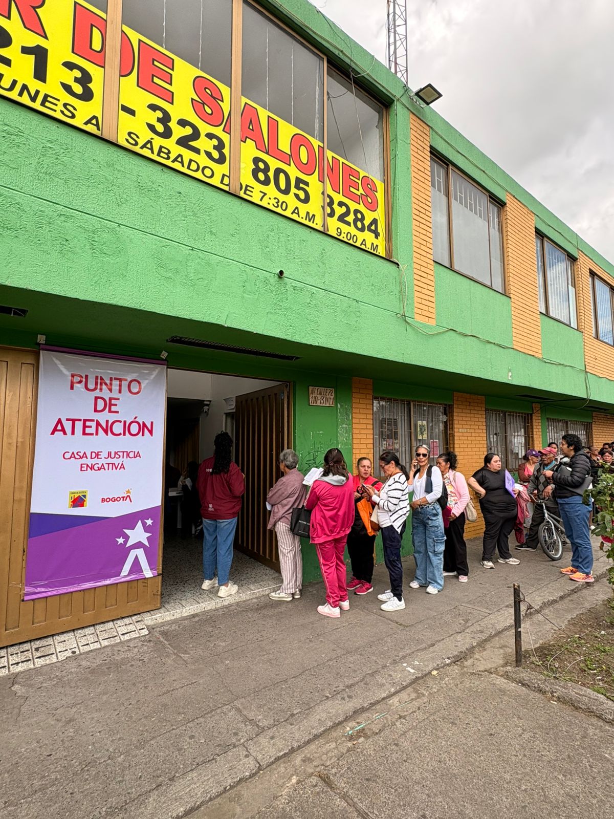 Más de 500 personas lograron agendar citas, exámenes y demás solicitudes en salud en una jornada especial en la Casa de Justicia de Engativá