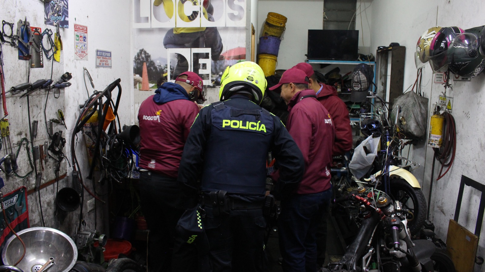 Capturado administrador de taller de motos en Bosa por falsedad marcaria