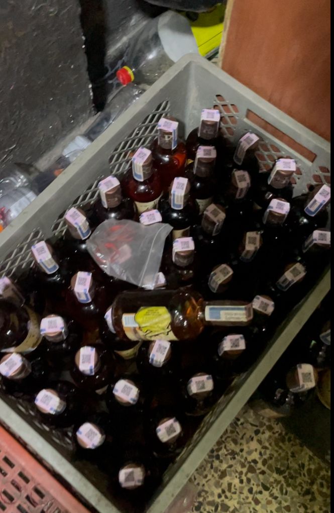 Desmantelado centro de acopio con 350 botellas de licor adulterado en Bosa