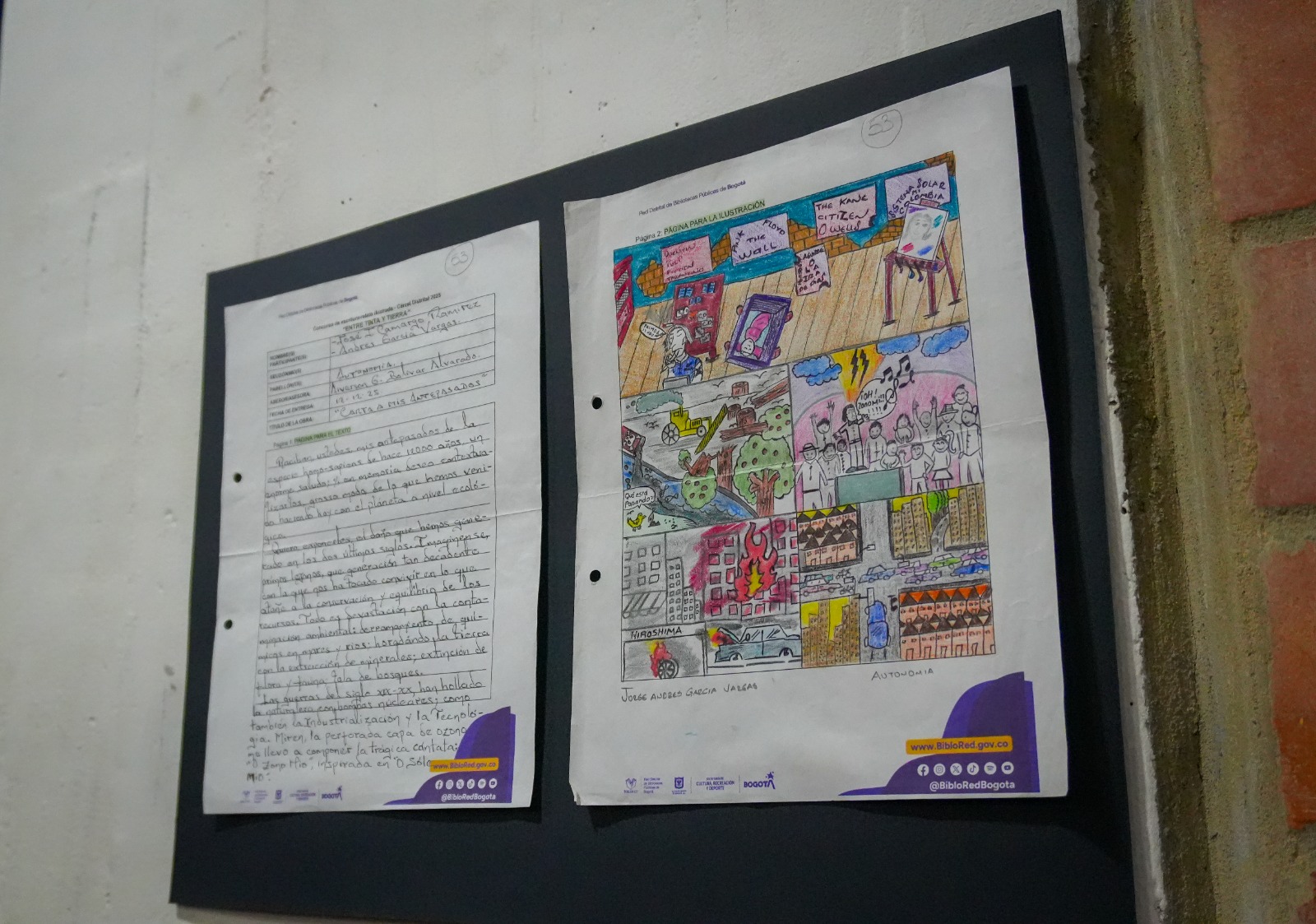  Con llamado a cuidar el medio ambiente, tres personas privadas de la libertad ganaron concurso de relatos en la Cárcel Distrital 