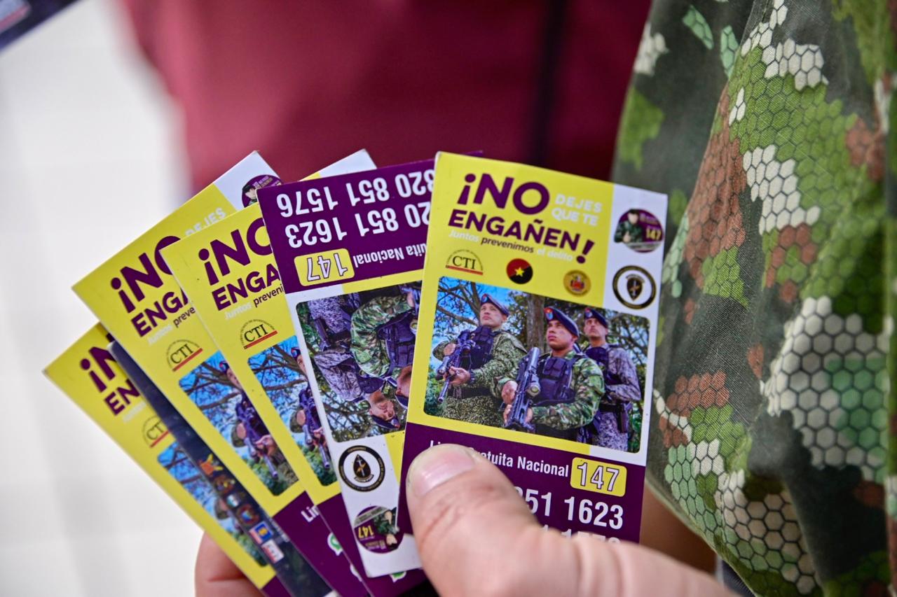 Así fue la jornada en San Victorino para prevenir casos extorsión en temporada de fin de año