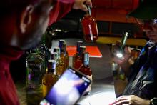 Botellas de licor adulterado 